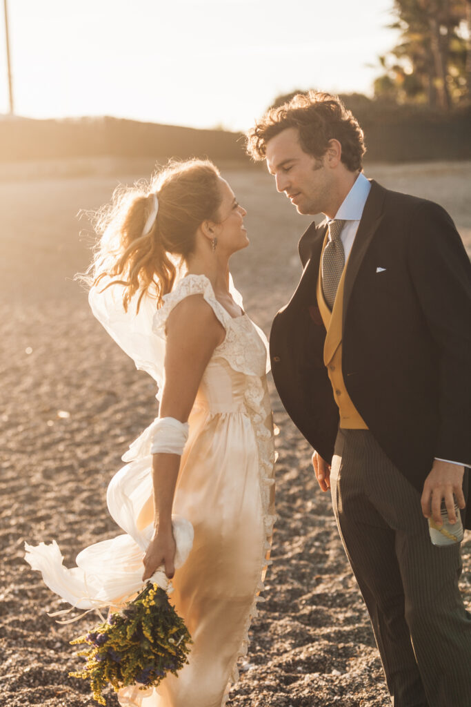 Lucía y George al atardecer